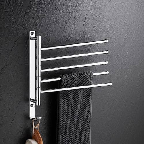adjustable rotating wall mounted towel pole with rotator bathroom towel drying multi suitable for bath shower space saving towel hanger for