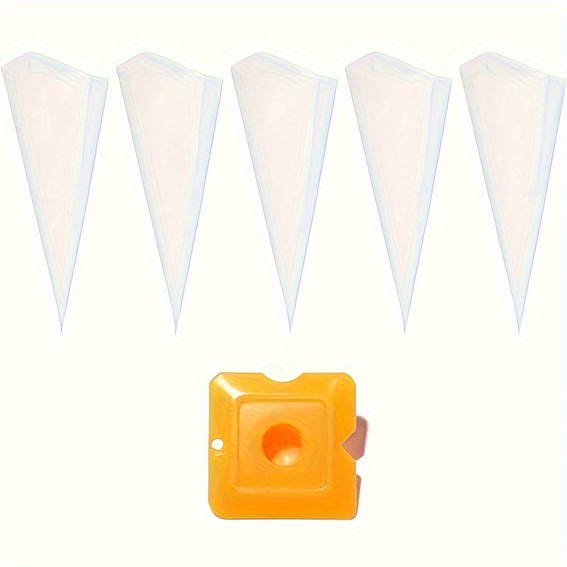 E-shop 5er-Pack Fugenmasse Beutel, Fugenfüller Beutel, Professionelle Fugenmasse Beutel, Zement Dichtungsbeutel, Auslaufdüsen, Wiederverwendbar, mit 1