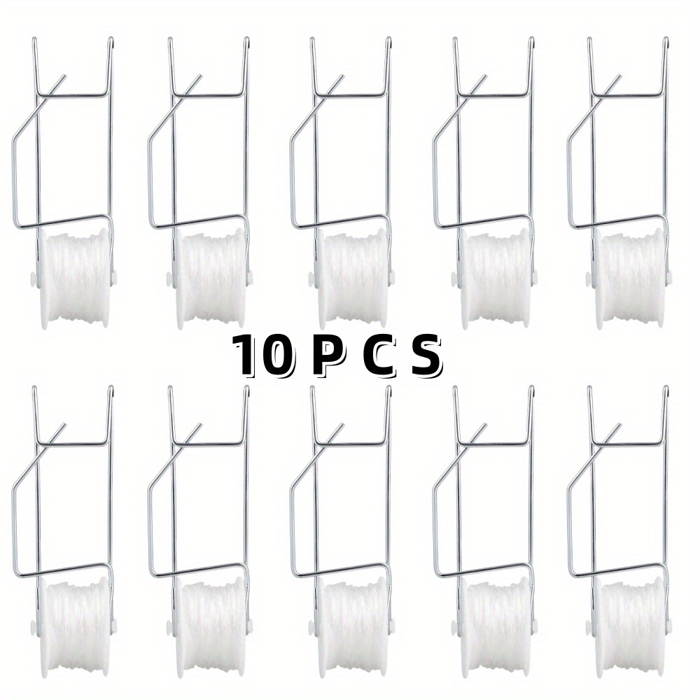 10pcs Tomato Roller Hooks, Suitable For Greenhouse Growing Tomato Cherry Additions, Plaid Line Tomato Hook