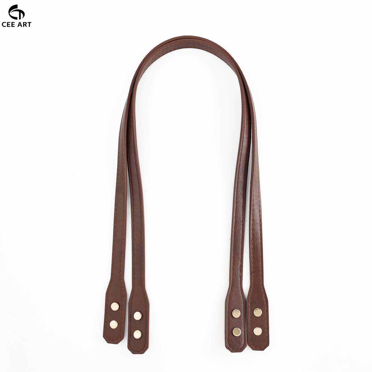TEMU CEE ART Lot de 2 bandoulières de rechange en PU, poignées universelles pour sac à bandoulière avec rivets dorés, accessoires de sac pour crochet