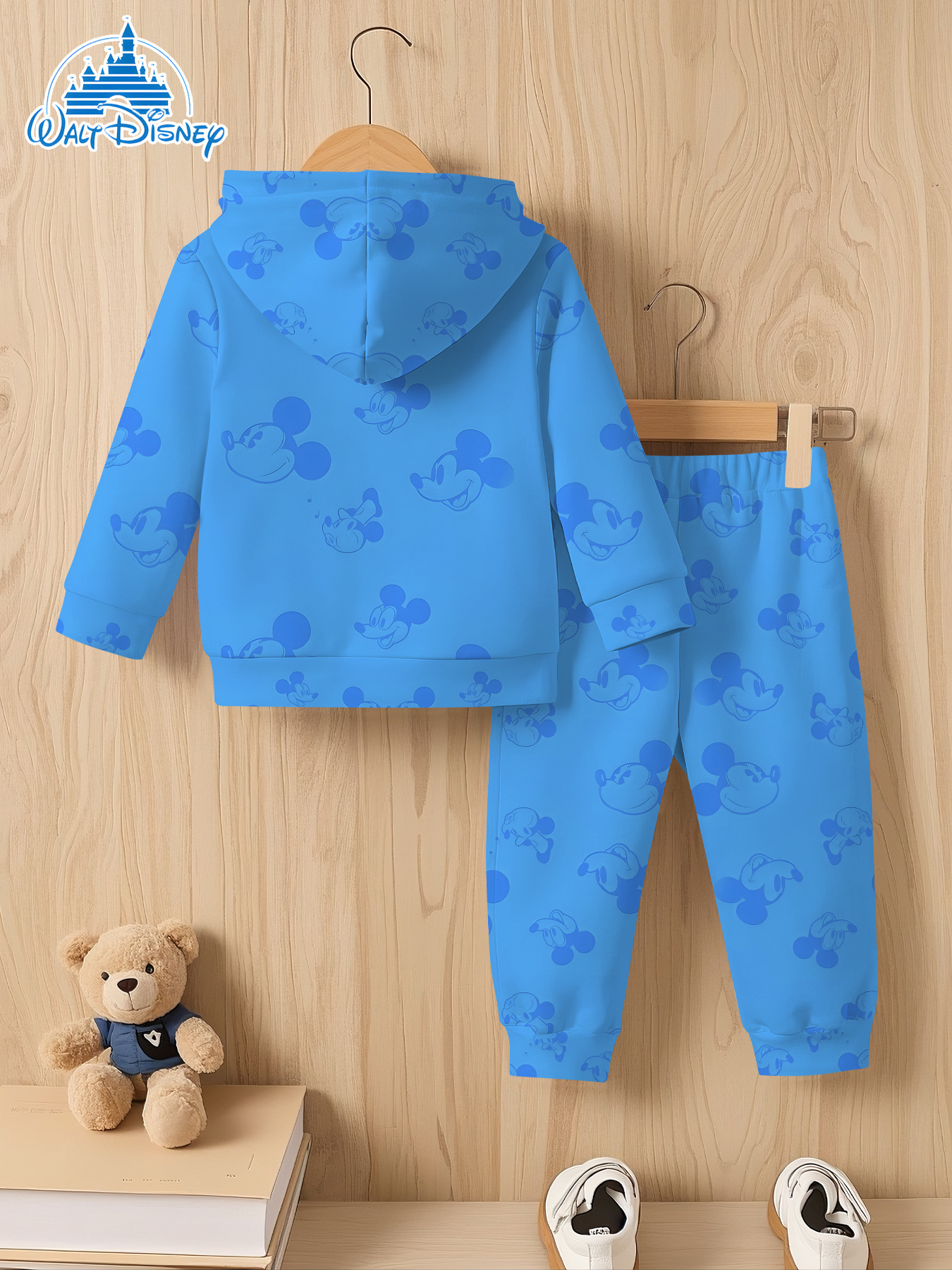 2-delige kinderset met Disney Mickey Classic beeld-thema 3D-printdesign