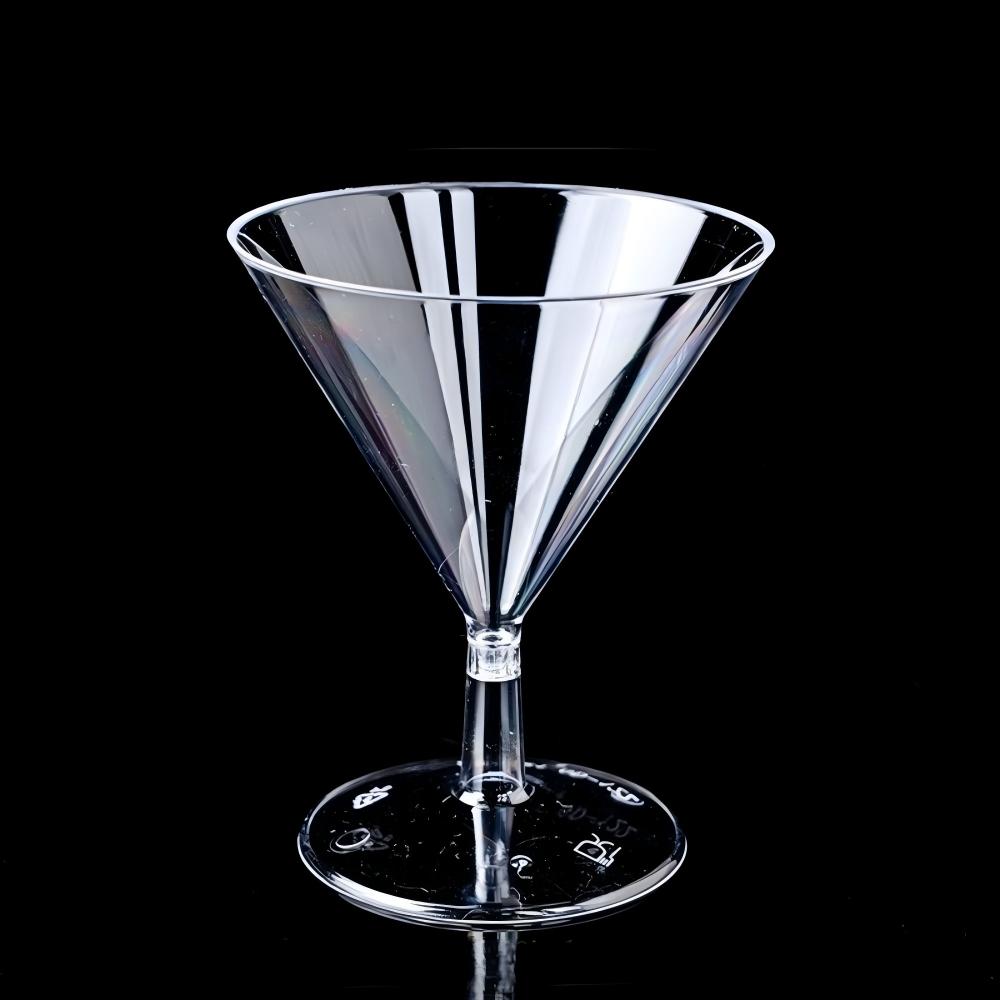 TEMU Ensemble de 15 pièces, Gobelets de fête de Noël, Mini verres à champagne transparents, Gobelets à dessert et crème glacée, Verres à margarita