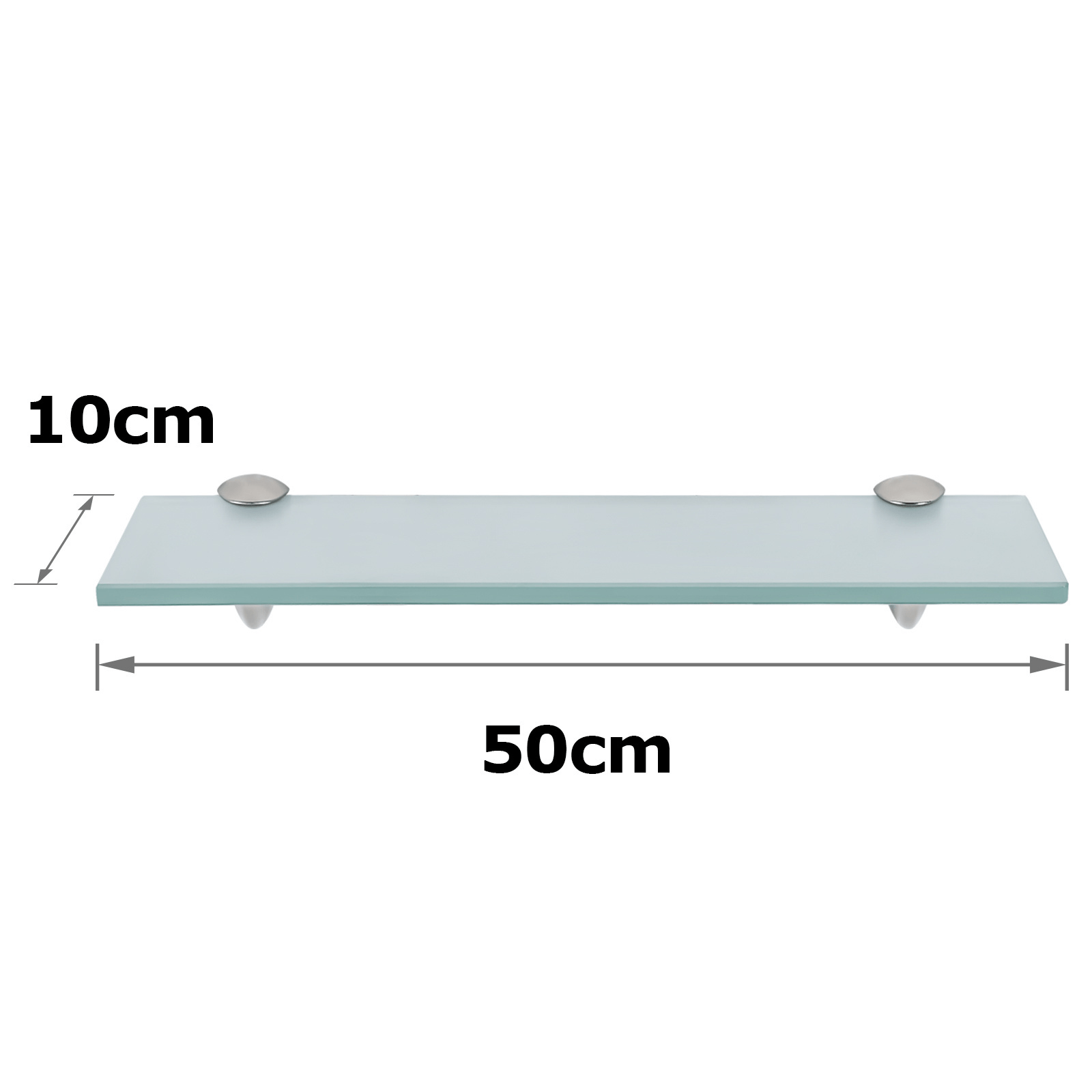 Glass Shelf Hanging Shelf Hanging Rack Bathroom Shelf Frosted Glass Clear Glass Corner Shelf With Holder Wall Shelf Wall Shelf 20 - 60cm Suspended Shelf, Floating Shelves