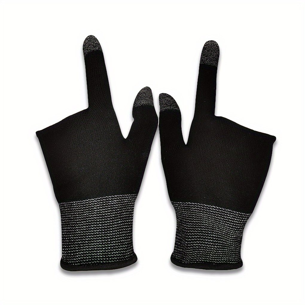 TEMU 2pcs Finger Thumb Sleeve Gloves For Gamer Non-scratch Portable Mobile Gaming Gloves Gaming Additions Comfortable Sweat Proof