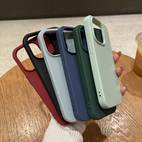simple solid color anti fall and non slip mobile phone case suitable for iphone16 pro max15 14 plus 11 mobile phone protection cover