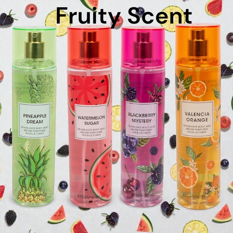 TEMU Women's Hair And Body Fragrance Mist 4pcs (8.4oz/pcs) - Long-lasting Body Spary For Daily Use | Dates | Gifts
