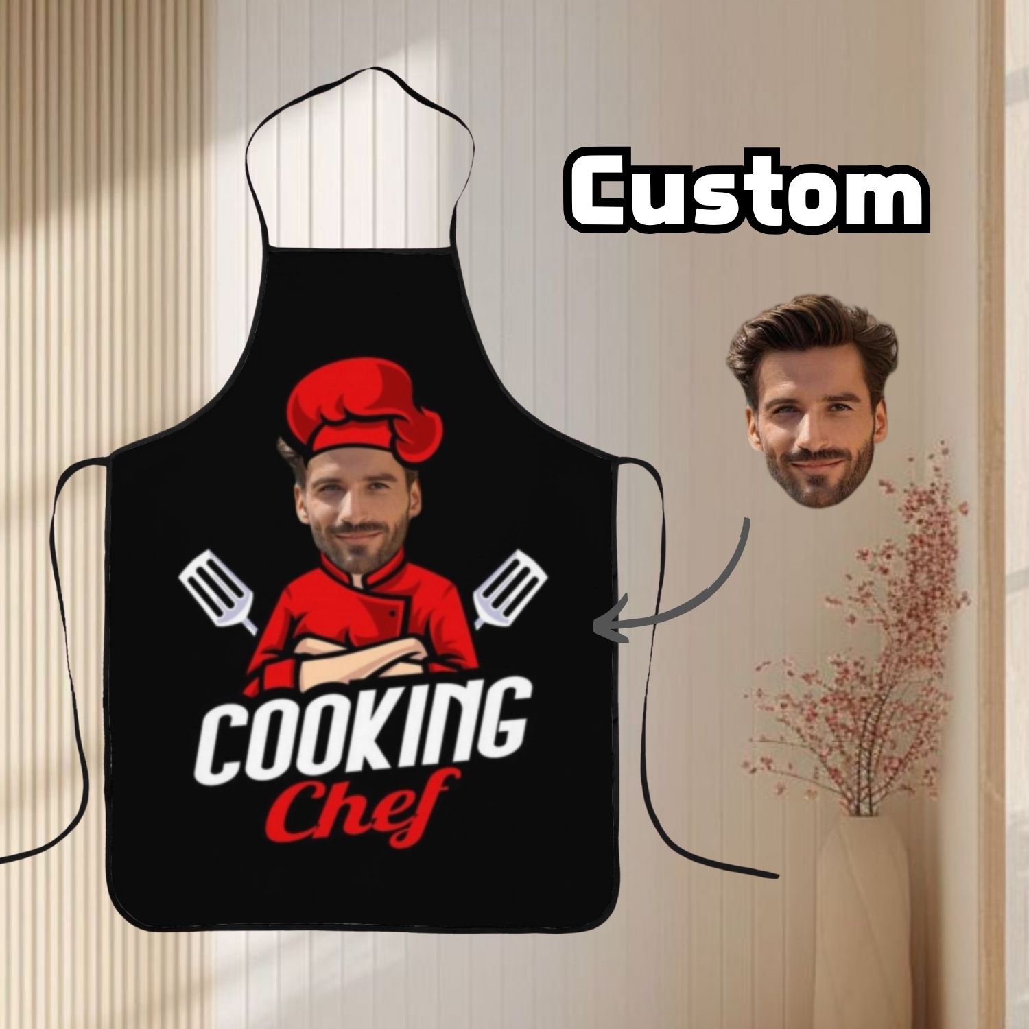 TEMU Grembiule personalizzato con testo originale stampato, idea regalo perfetta per compleanni e anniversari, realizzato in resistente poliestere, a