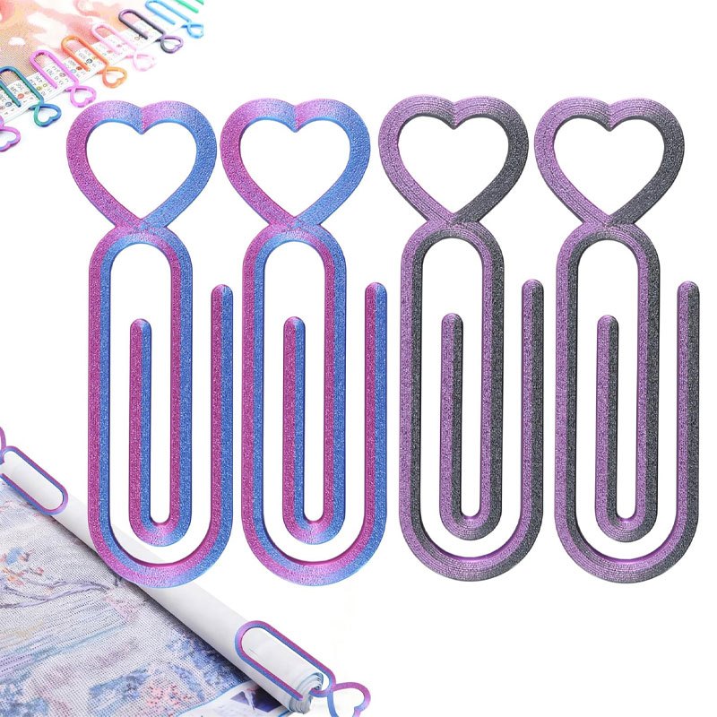 TEMU Set Of 4 Large Roller Clip Holders Suitable For Diamond Painting, Canvas, And Paper Clips - Sturdy Art Paper Clip Binder For Organizing Or Bead