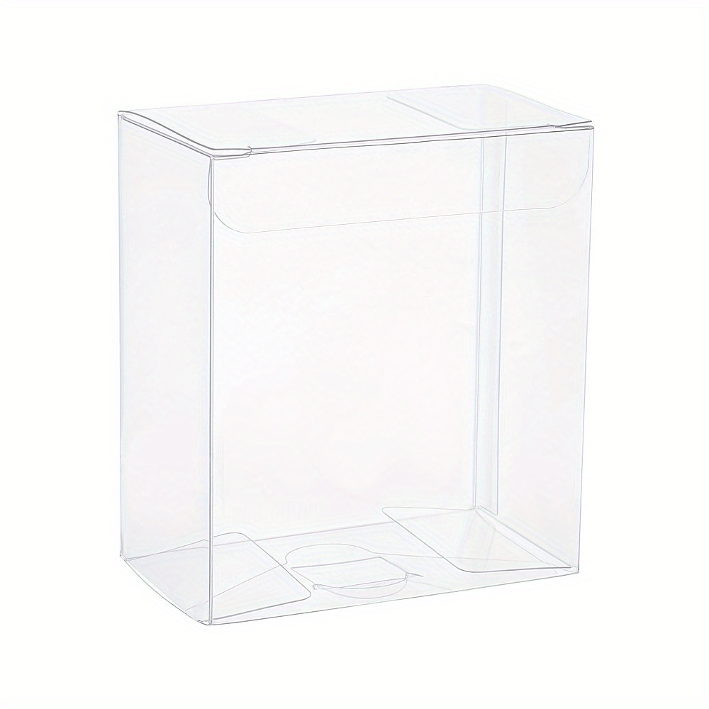 24pcs Transparent Pvc Gift Box Set - Wedding Party Rectangular Jewelry, Small Gifts & Snack Storage Boxes 4.2x7.3x8.3cm, Perfect For Gifting