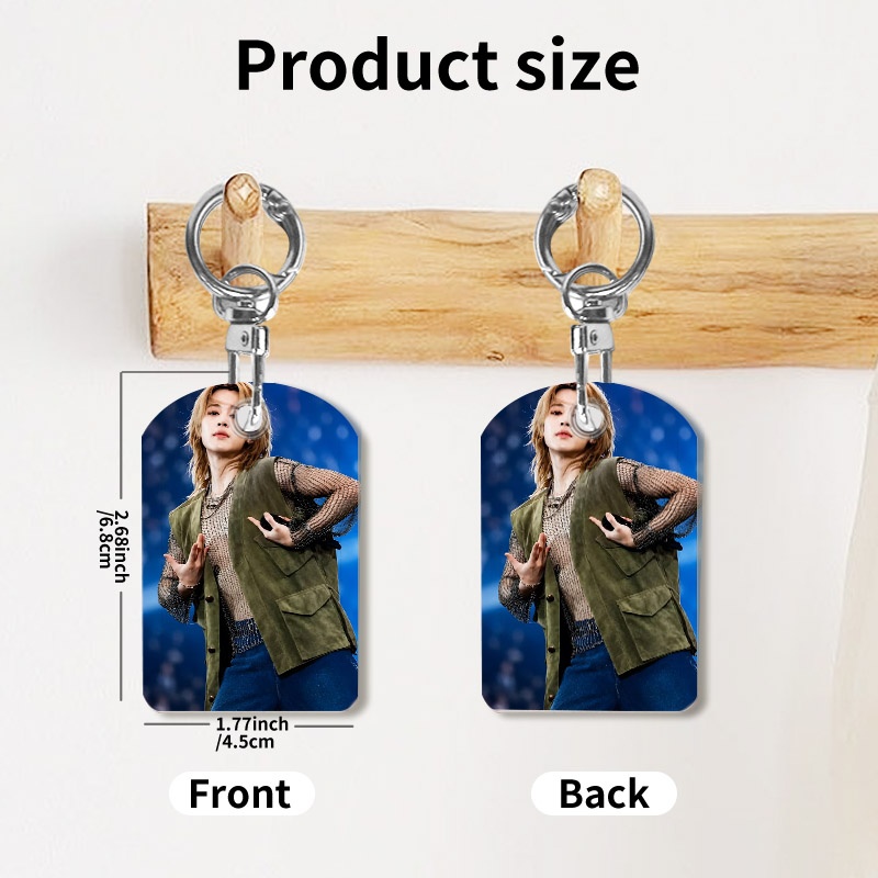 TEMU 2d Flat, 2d Flat Jm Pu Men's Holder, 1pc 4.5x6.6cm, Lightweight Compact Key Organizer, Perfect For Holding , Car Keys, Access Cards And Daily
