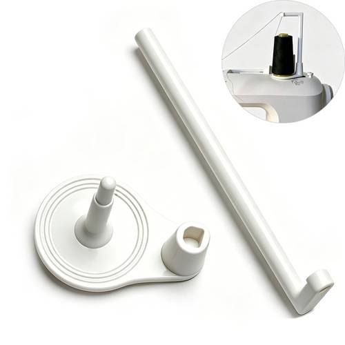 vertical large capacity thread spool bracket for sewing machines with anti wire structure fits most domestic sewing machines and overlock machines