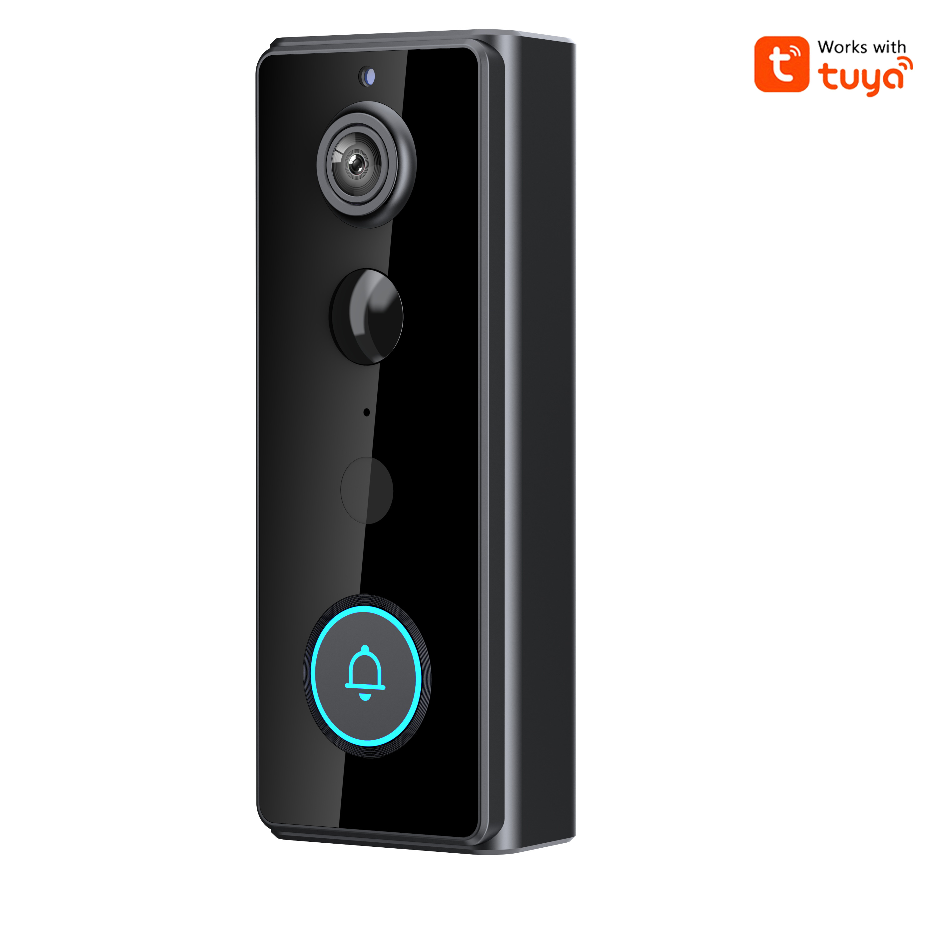 TEMU Nouvelle Sonnette Vidéo Intelligente Fil 2025, Détection PIR, Notification en , Audio Bidirectionnel, Convertisseur de , Batterie 4000mAh, Vidéo