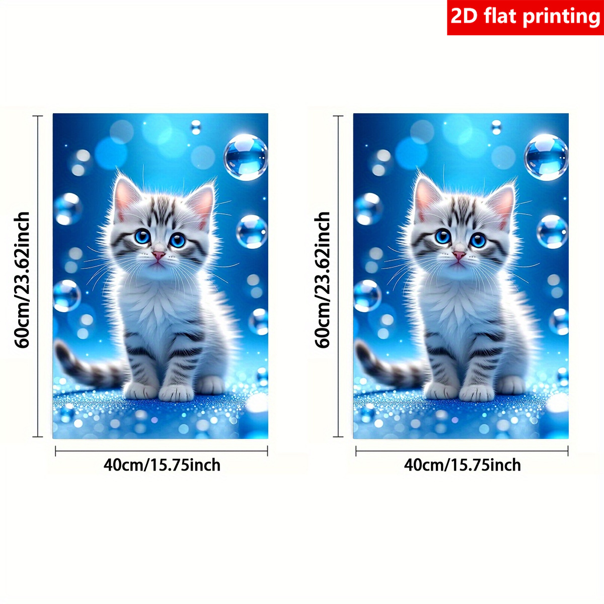 TEMU 1pc And 2pcs Kitchen Towels, Cartoon Cat 2d Flat Printing Design, Soft And Comfortable, Durable, Suitable For Baking, Hotel, Soft And Absorbent,