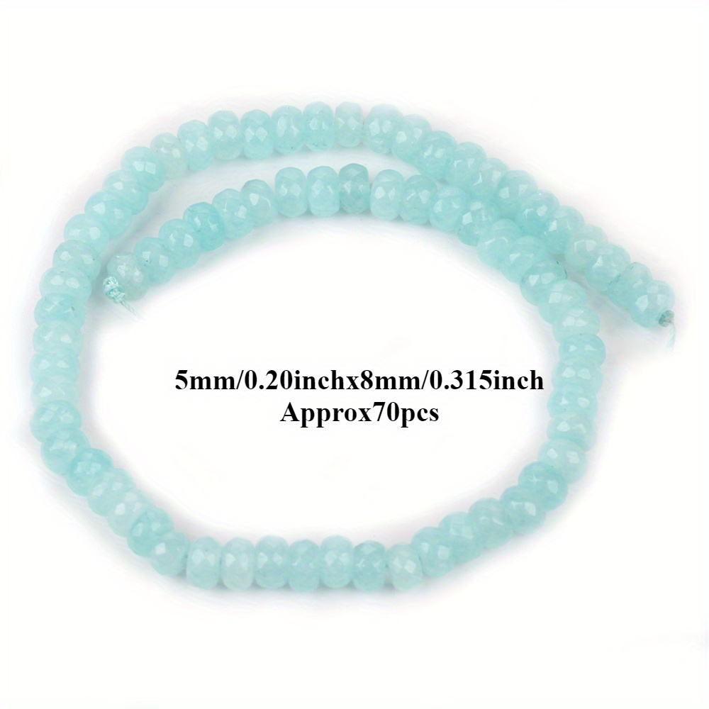 Natural Faceted Rondelle Stone Beads for Jewelry Making