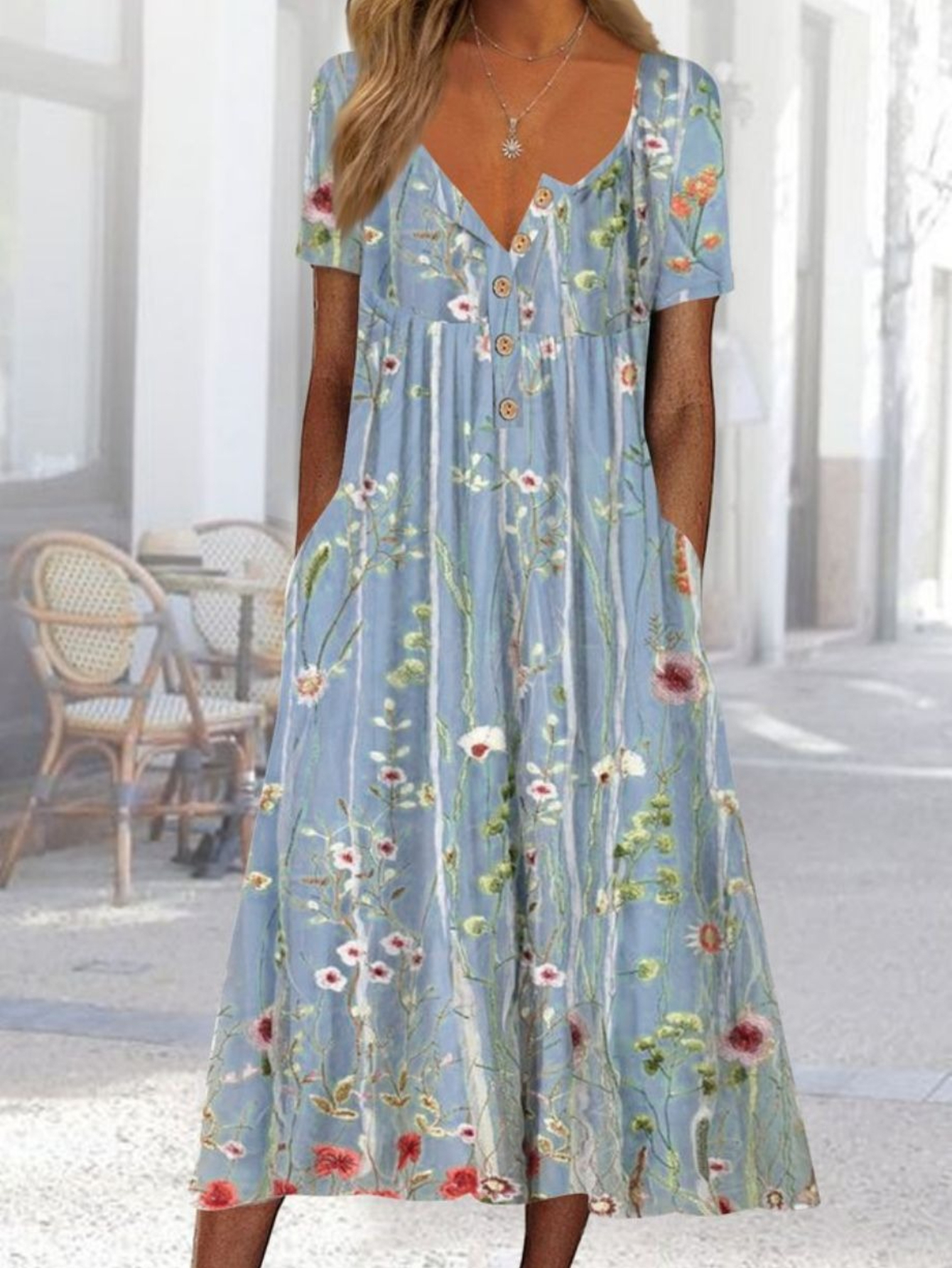 cotton summer dresses sold on Temu United States