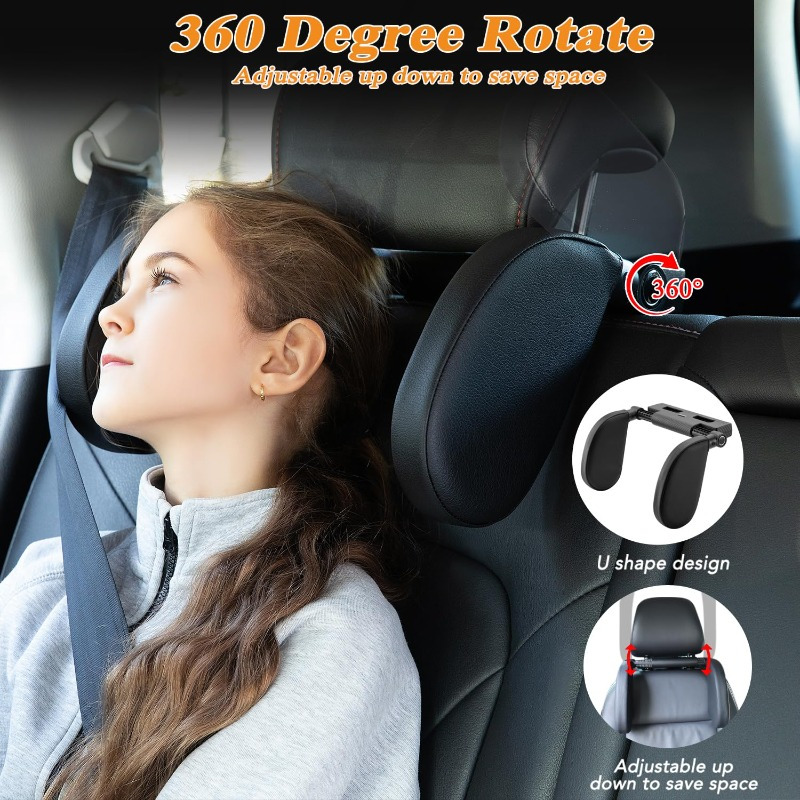 Car Seat Headrest Pillow: Neck Support Comfort