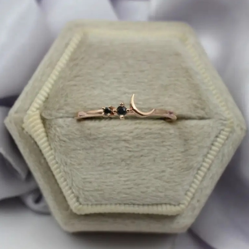 Irregular Black Onyx Ring, 18K Gold Black Onyx Adjustable Ring, Open Rin, 925s Silver Ring, Gifts For Her