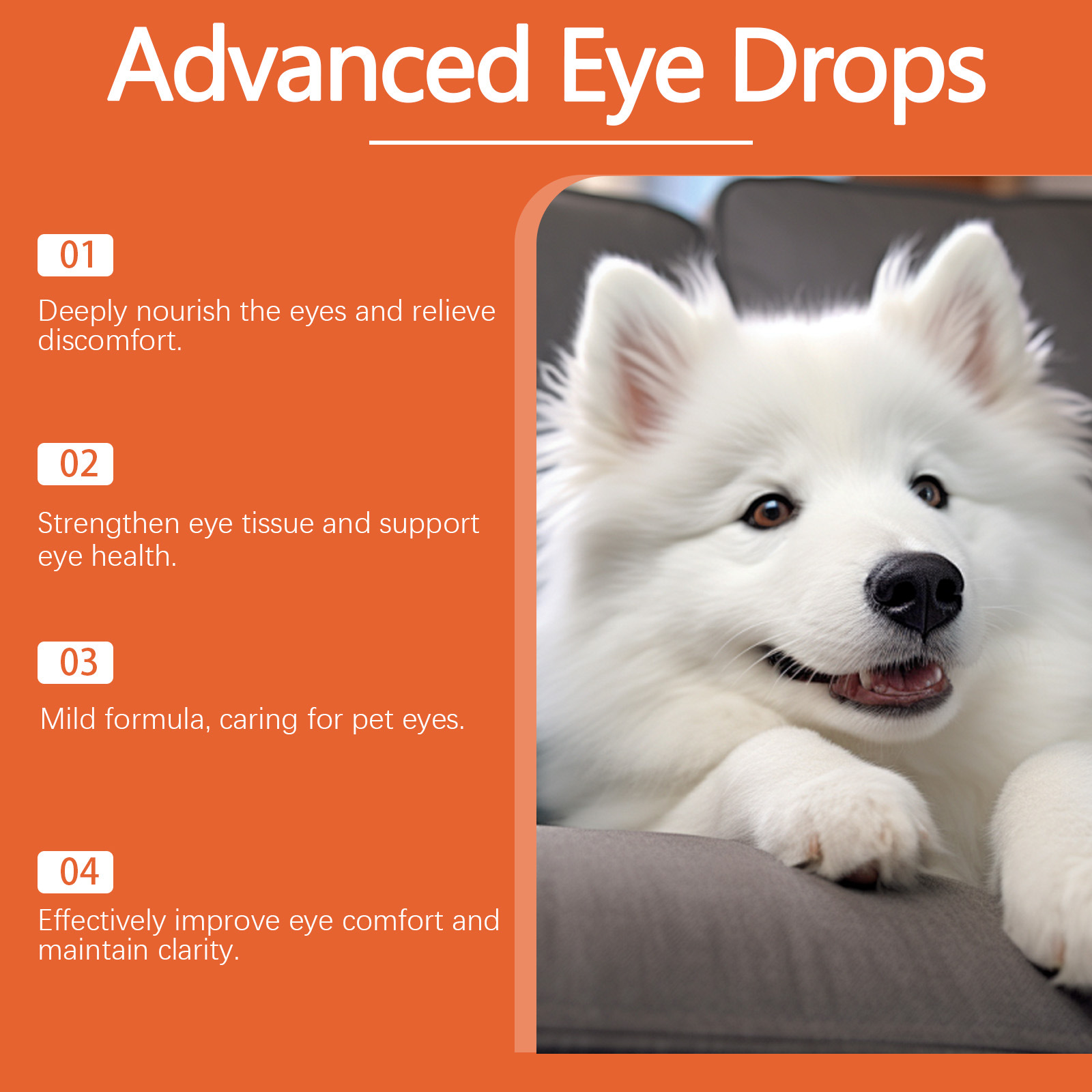 Yegbong Advanced Eye Drops for Dogs, 10ml/0.34fl.oz, Promotes Eye Clarity, Premium Pet Eye Care Solution, Effective Eye Health Support for Canine, High - Quality Dog Eye Drops for Global Pet Owners