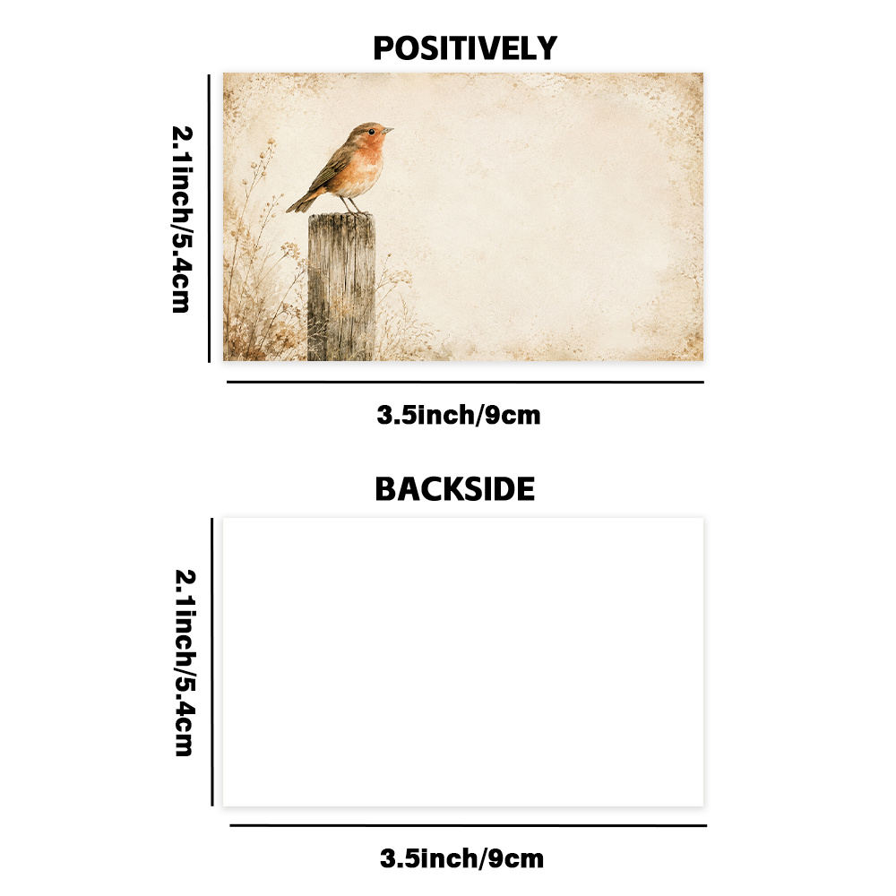 TEMU 50 piezas de tarjetas de mensaje con de estilo vintage, tarjetas de felicitación de regalo para , tarjetas de agradecimiento, tarjetas de