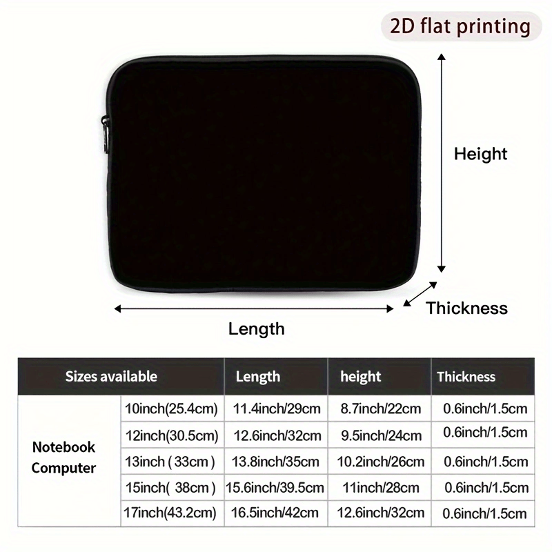 Custom Personalized Laptop Bag with 2D Flat Printing