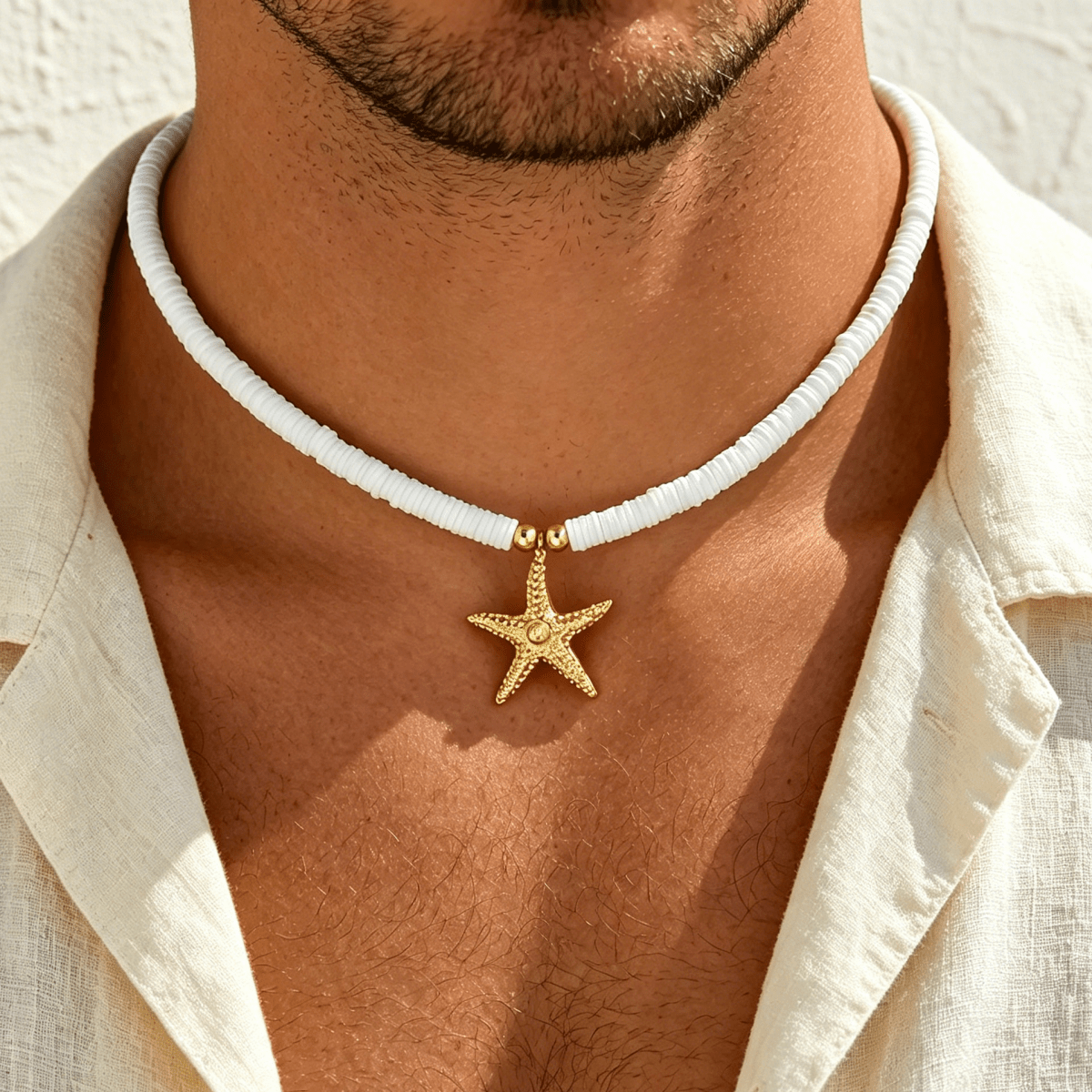 TEMU 1pc Hombre Mujer Lujo Vintage Todo Vacaciones en Boho Arcilla Abalorios Aleación Colgante Collar, Ropa de Vacaciones para Fiestas Banquetes,