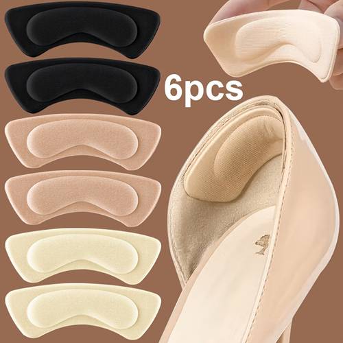 dick gepolsterte, bequeme einlegesohlen – rutschfeste, stoßdämpfende schaumstoffauskleidung für high heels, stiefel und elegante schuhe, schwarz und beige, hochwertiges, zuverlässiges und strapazierfähiges material (6 stk.)