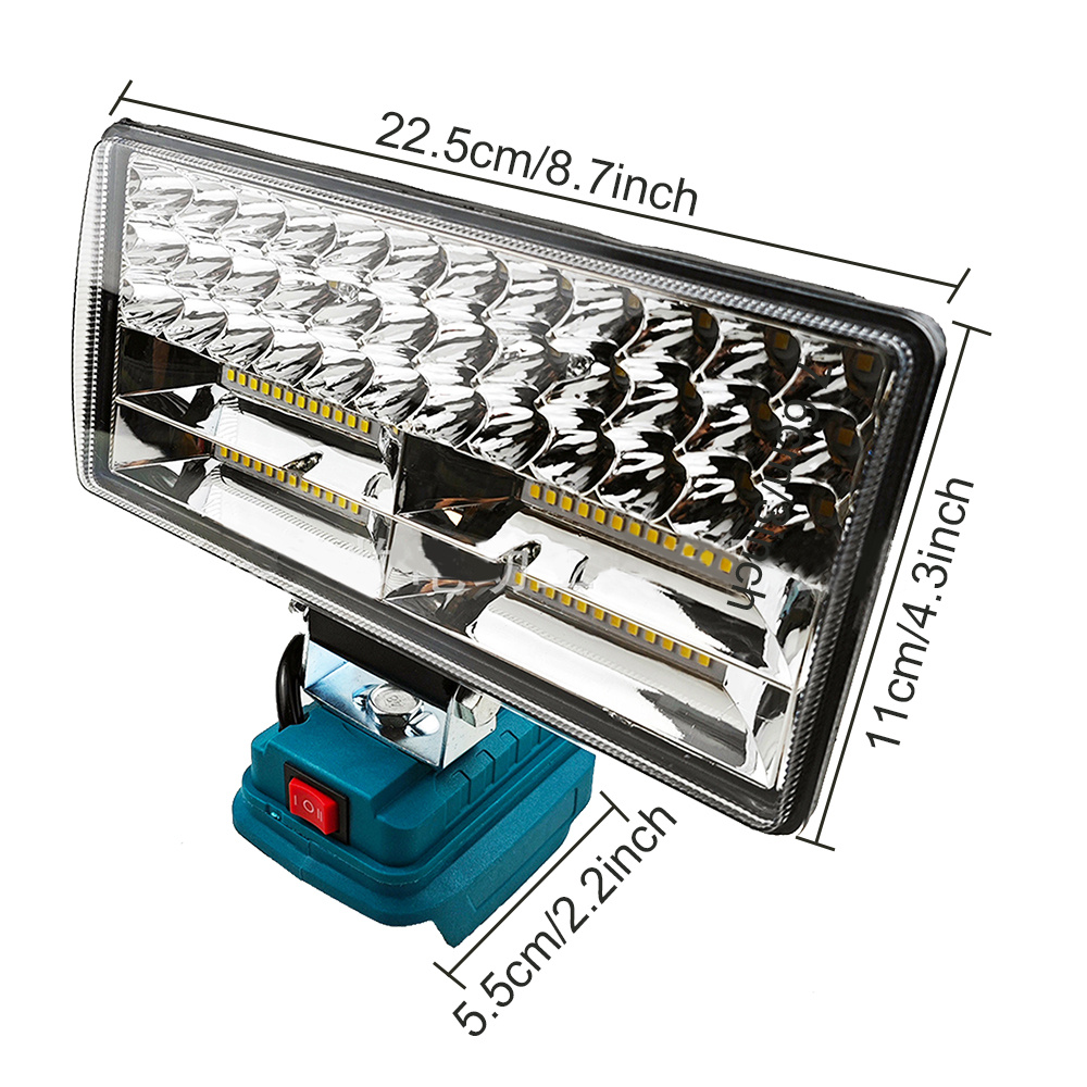 TEMU Cordless Led Work Light, Cordless Led Work , Dual Usb Fast Charging, Battery Light For Outdoor, Camping, Car Repair, Emergency And Work Site
