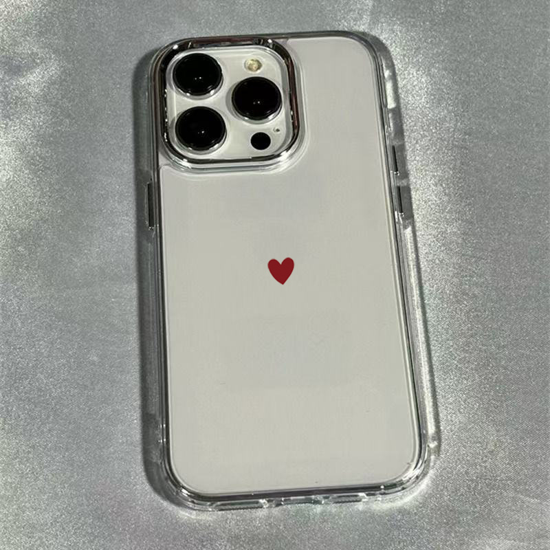 TEMU Чохол для телефону: Чохол для for Samsung for Galaxy S26 Ultra S25 S24 FE S23 Plus S26 S25 Ultra FE, простий із сердечками, металева рамка