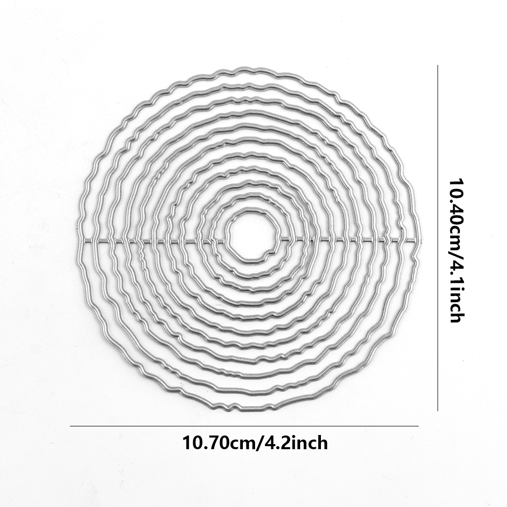 Image of Circle Metal Cutting Dies, Paper Die Cuts For Photo , Template Mould For Card Making Scrapbooking Crafting Supplies