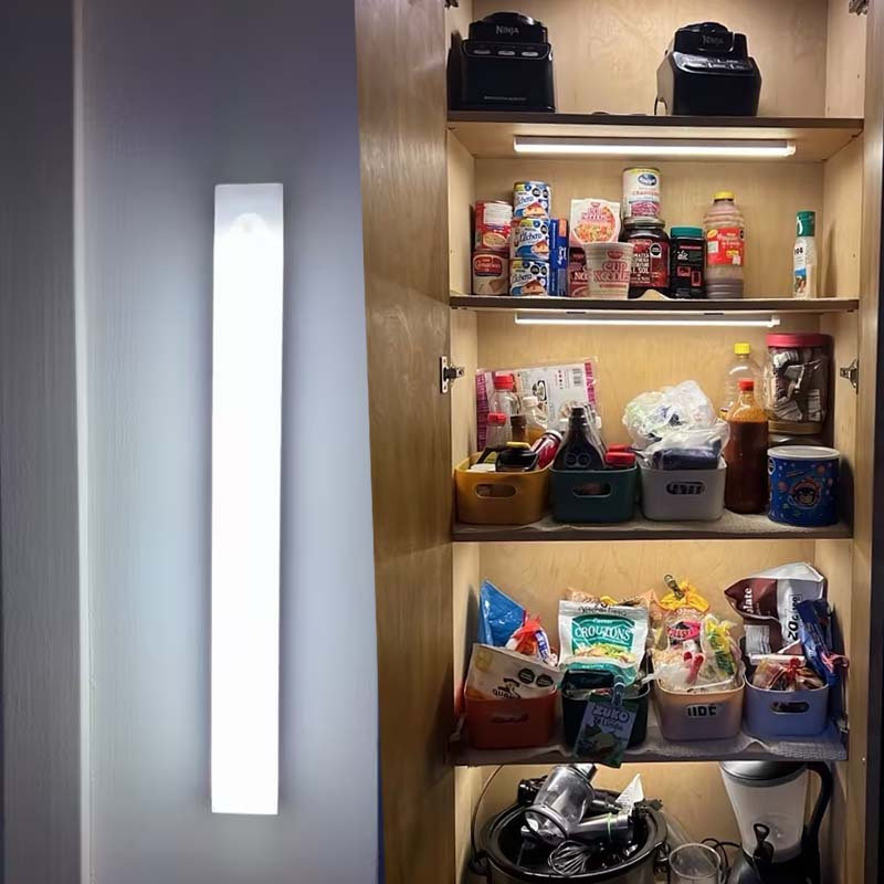 1/4pcs Smart Motion Sensor Under-Cabinet Lighting, USB Rechargeable