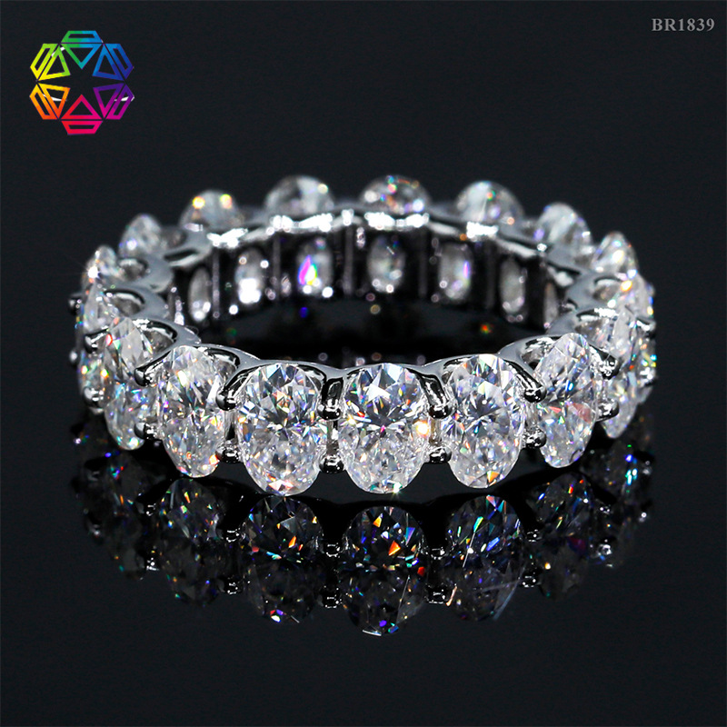 Image of Lyee Cyee Hip Hop Ring For Men, S925 925 Silvery With Vvs1 Moissanite, Rapper Jewelry, Gift For Him