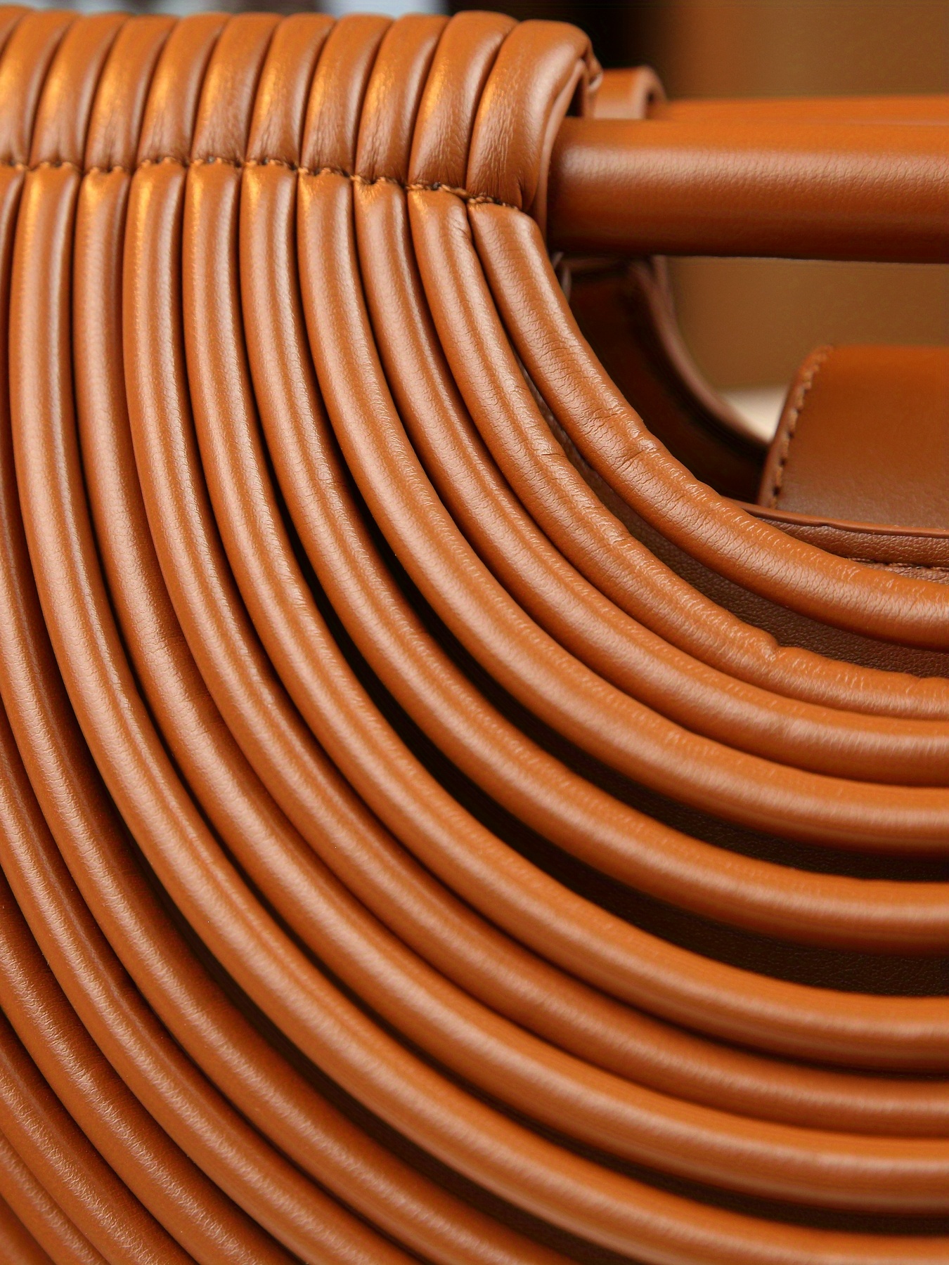 Stylish Solid Color Line Design Handheld Small Square Evening Bag for Women