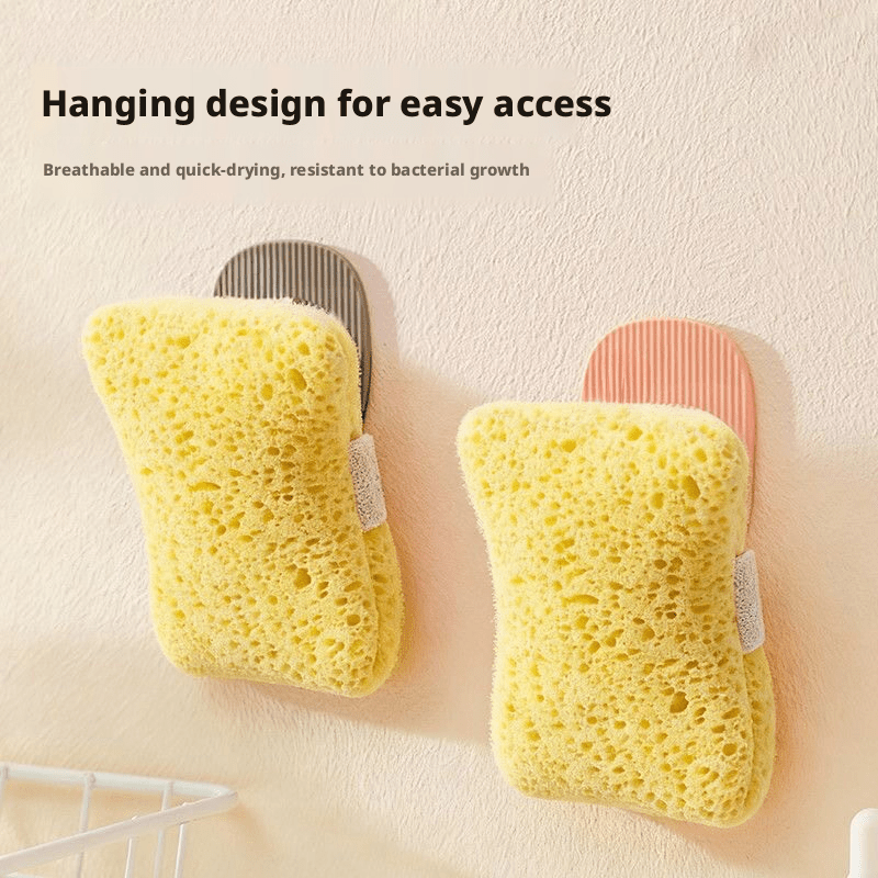 honeycomb bath net with soap pocket quick foaming shower sponge soft body scrubber suitable for elastic soap holder hygienic bath accessory for wet use suitable for bath shower quick foaming sponge for daily cleansing Product details 3