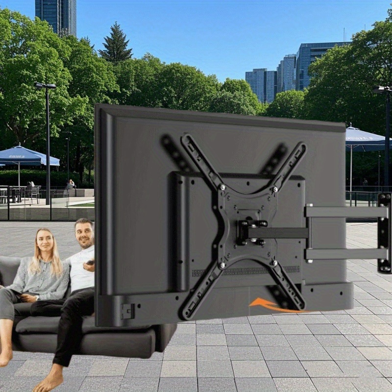 wall mounted tv stand with 4 season adjustable mechanical joint arm retractable movable multi angle support for 14 60 inch led lcd tvs no battery needed sleek   for modern living rooms versatile mounting option   sturdy construction 0