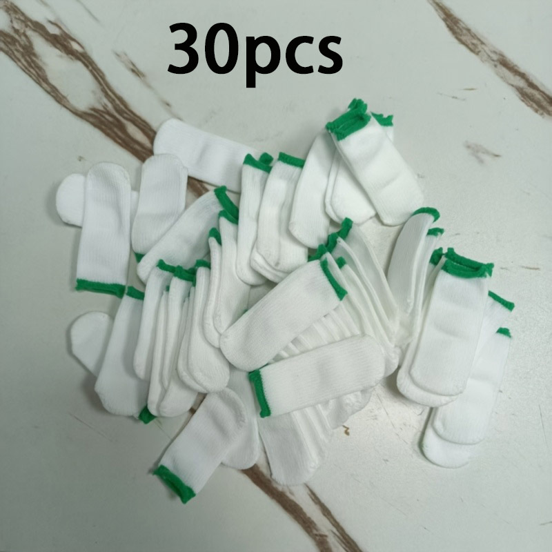 E-shop 30 Stück Nylon-Fingerschutzhäupchen, Fingerspitzen-Schutzabdeckungen zur Verhinderung von Fingerschürfungen, atmungsaktive verschleißfeste