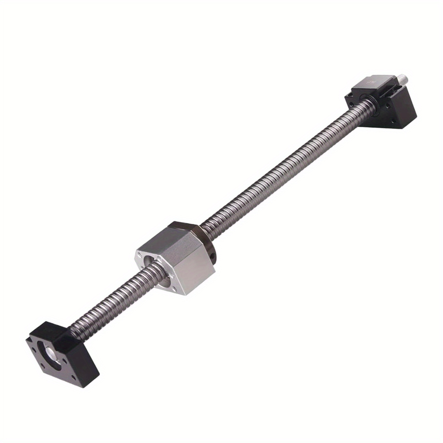 1pc Ball Screw Sfu1605 1000 Mm Threaded Spindle Ball Screw With Bk12/ Support Nut Housing And For Cnc Machines, Woodworking Machines Etc