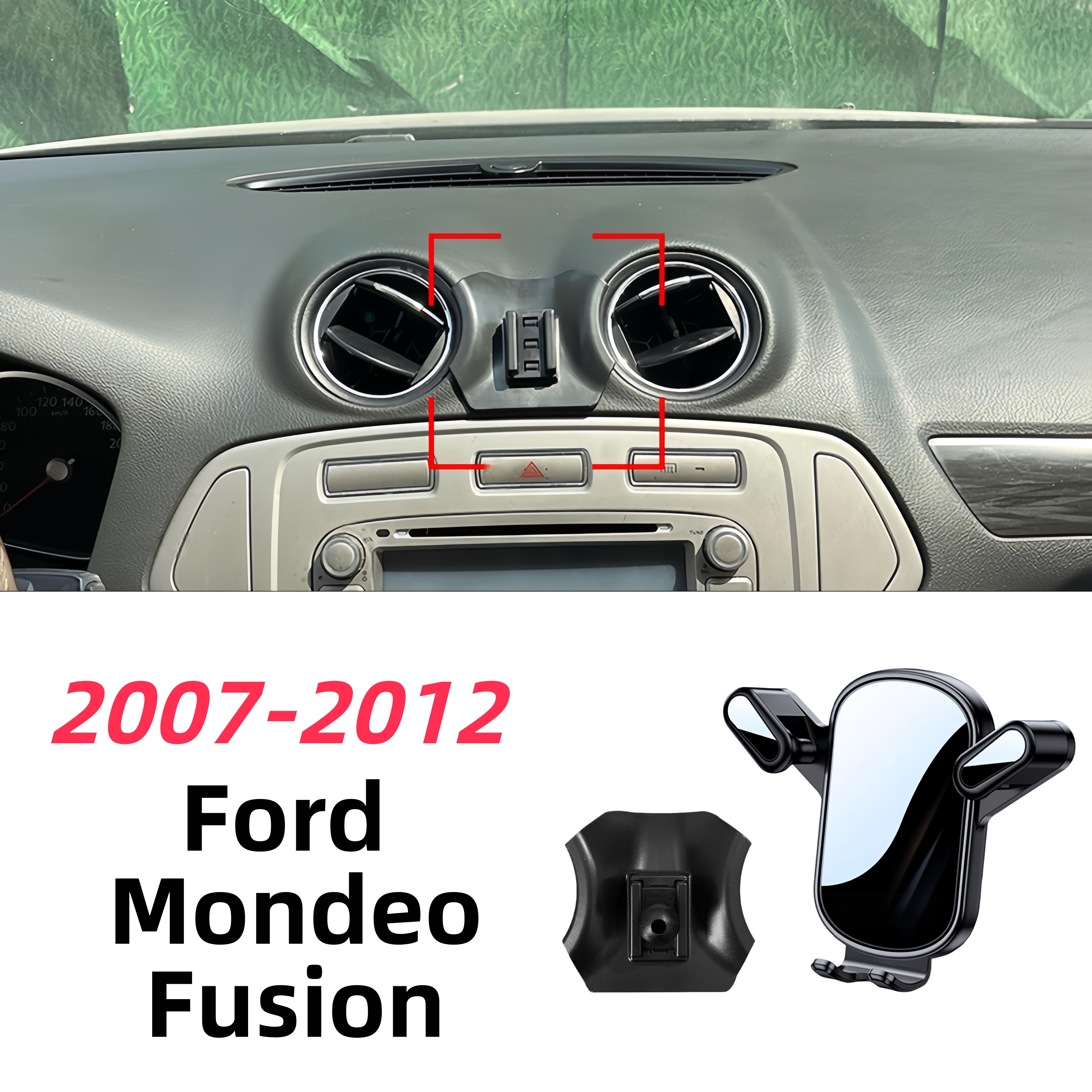 Image of Suitable For Ford 2007-2012 For Ford Car Phone Holder Accessory, Stable And Quiet Adhesive Gps Navigation Phone Mount, For Ford Phone Holder Stand