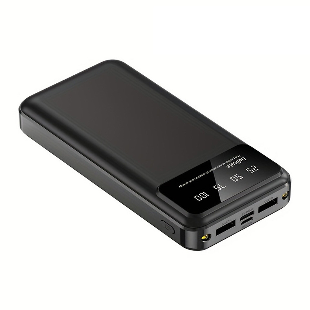 TEMU 80000mah Large Capacity Mobile Power Bank 20w Fast Charging With Lighting/an Led Digital Display/multiple Type-c/micro/usb Ports, Portable Phone