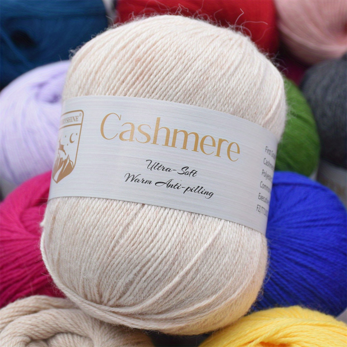 

10pcs Soft Cashmere Yarn Set For Crocheting And Knitting - Gentle, Warm, Lightweight Sweater, Scarf, And Hat Yarn, 500g/1.1lb Total, In Multiple Colors