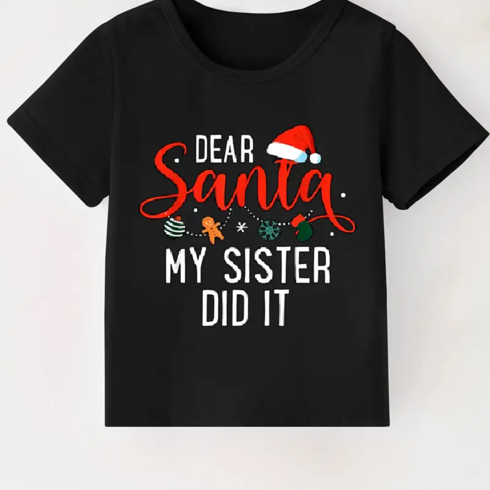 

T- Christmas , Round Boys' Shirts, Boys & Sleeve T-shirts 100% - And Round Sleeve Boys' - Summer For And Fun