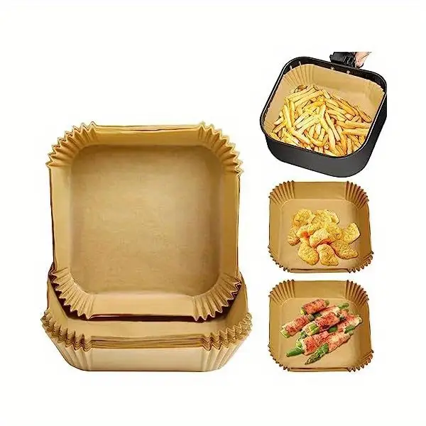 130pcs air fryer liners disposable - compatible with 2.1 fryer, parchment paper baking sheets with rounded edges, pre-cut fit , bpa/ -free, 430° , 130pcs (compatible with lid & most 2-3 fryers) - ideal for fries, chicken, veggies, - mess-free , kitchen essentials, convenient cooking, bpafree material, free liner, healthconscious , home cooks Product details 5