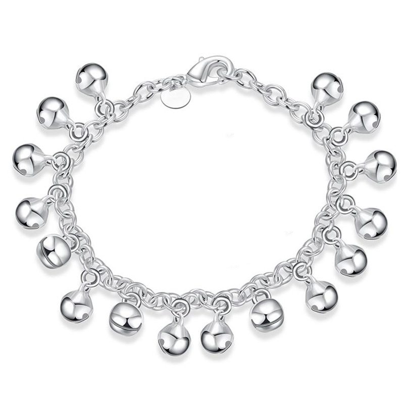 TEMU Chic 925 Sterling Pendant Bracelet - Hypoallergenic, Sparkling Charm For Women | Perfect For Casual Attire & Gifts, Jewelry, Christmas Gift,