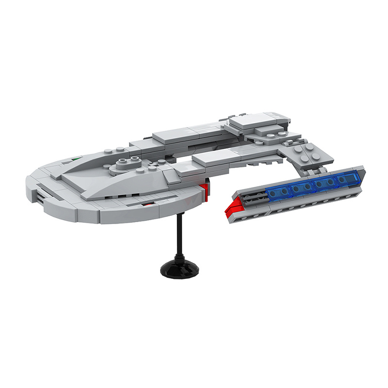 Image of 219pcs Starship Model - Heavy Cruiser Building Set - Fleet Display For Space Exploration Collectors