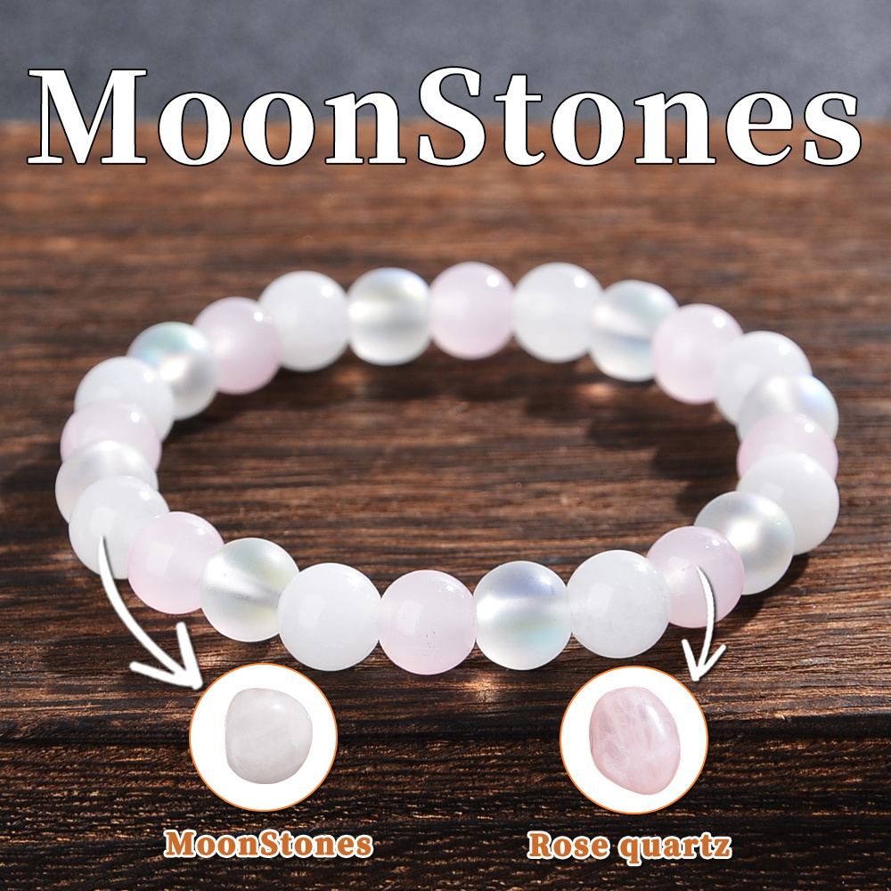 Image of A Unique Handcrafted Bracelet Featuring Bohemian And Rose Pink Crystals, Perfect As A Gift For Women, For Born In December