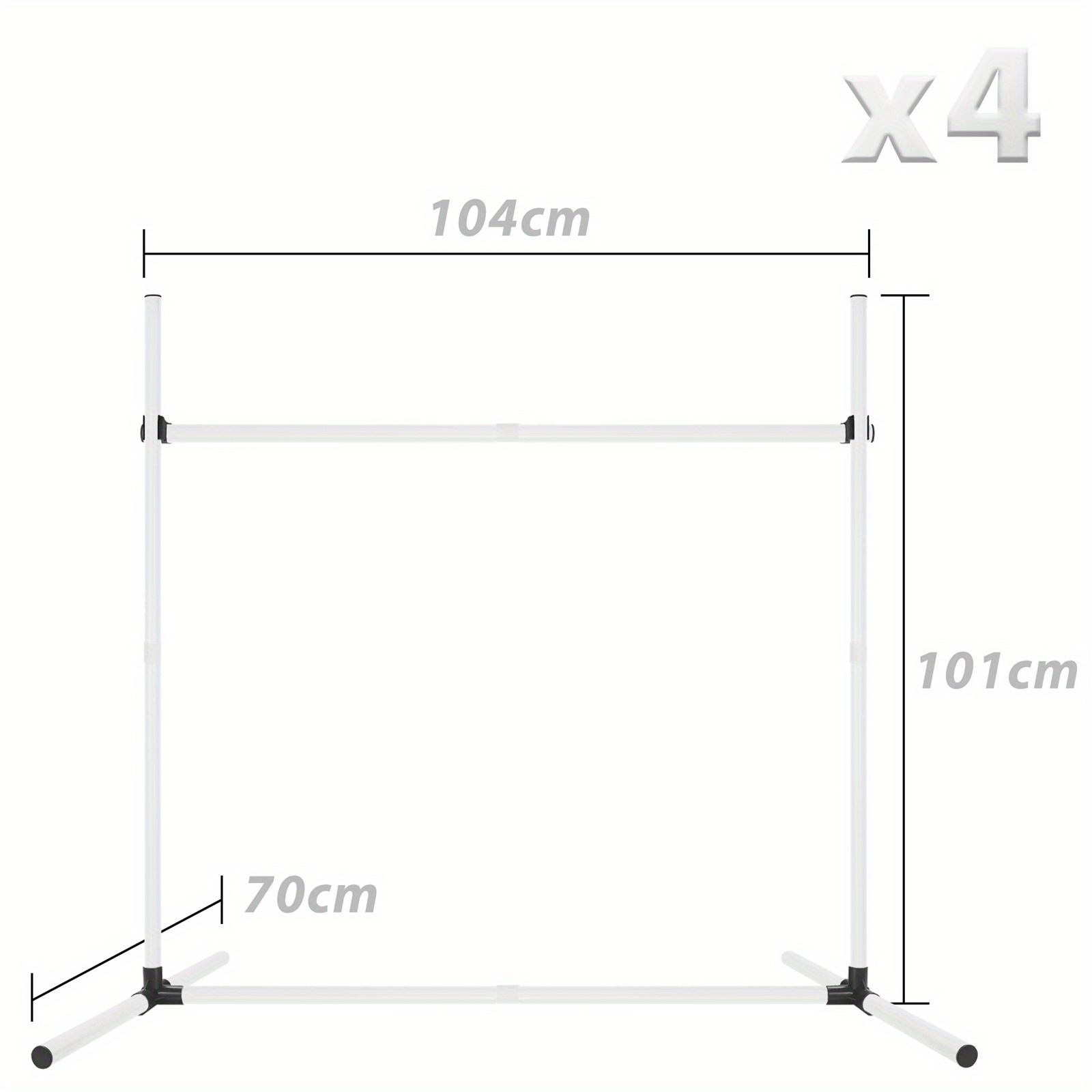 TEMU Height Adjustable Dog Agility Training Hurdle Set Dog Hurdles Dog Bars Pet Training Supplies White Green 4pcs With Storage Bag