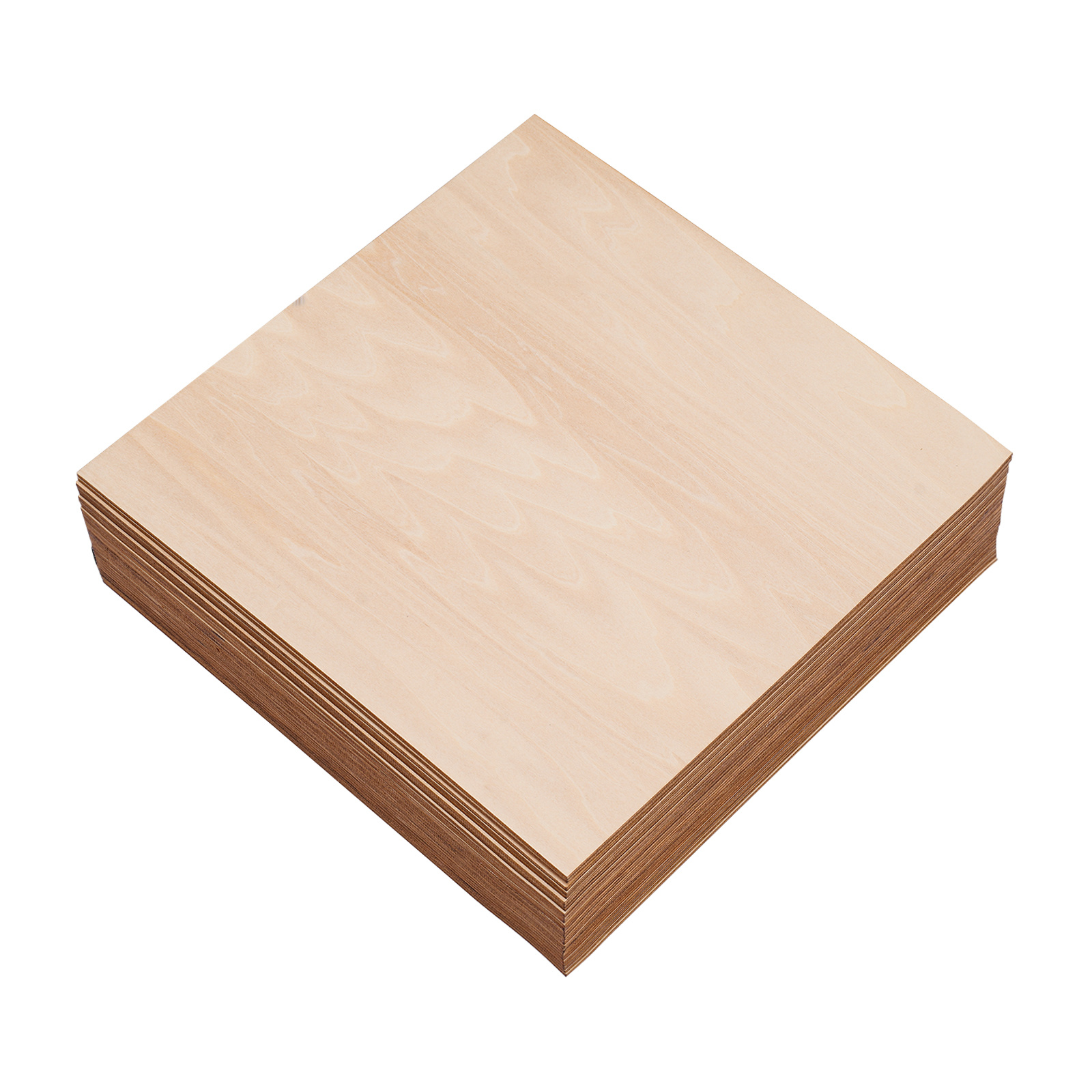 TEMU Lot de 30 feuilles de contreplaqué de 30*30*0,3 cm en bois de tilleul, panneaux carrés pour découpe et laser
