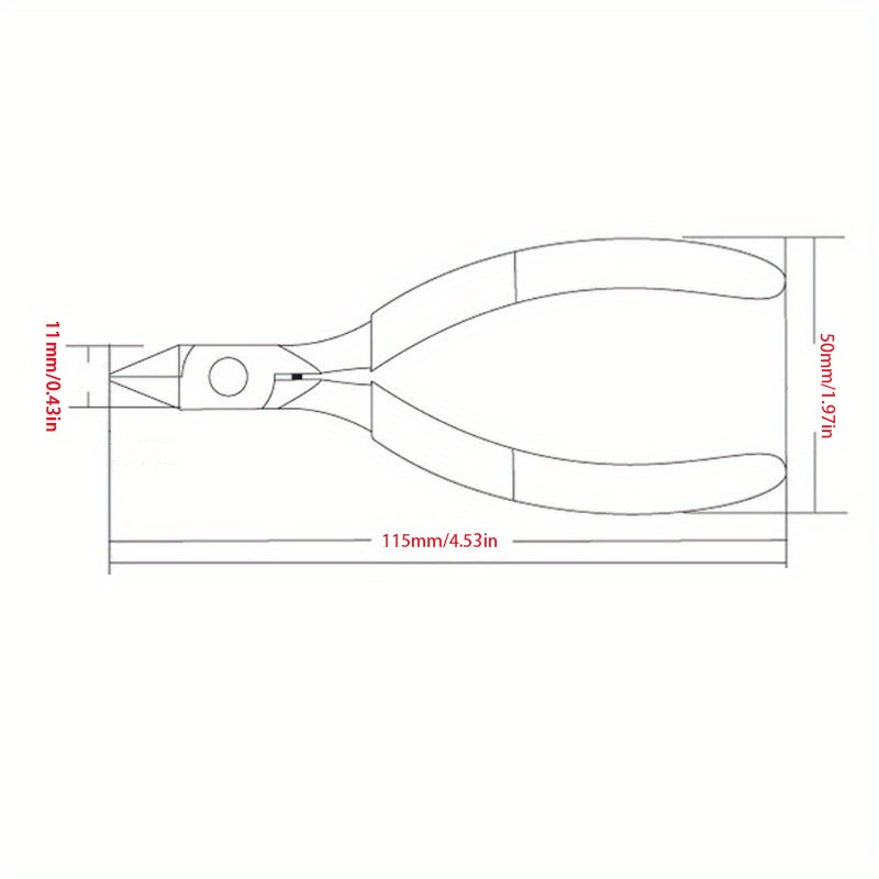 1pc Carbon Steel Precision Cutting Pliers For Puzzle Model Assembly - Professional Scissors - Industrial Hand Tools