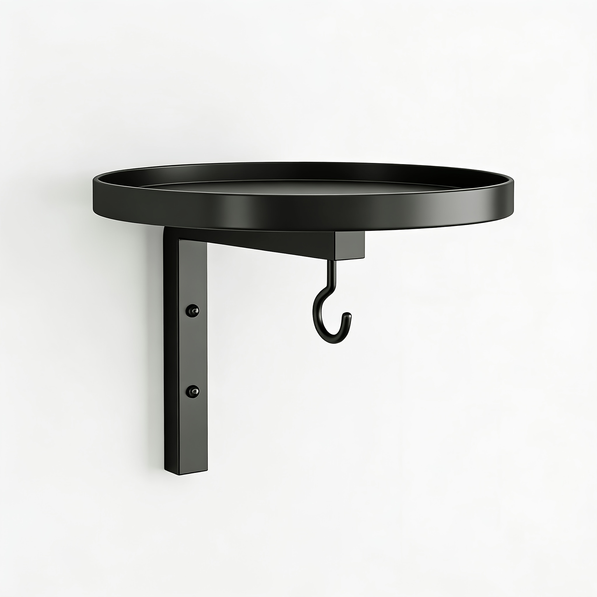 TEMU [metal Bird Bath] Wall-mounted Metal Bird Feeding Bathtub With Feeding Hook, Hanging Plants, Perfect For Decoration And Feeding. Durable Metal