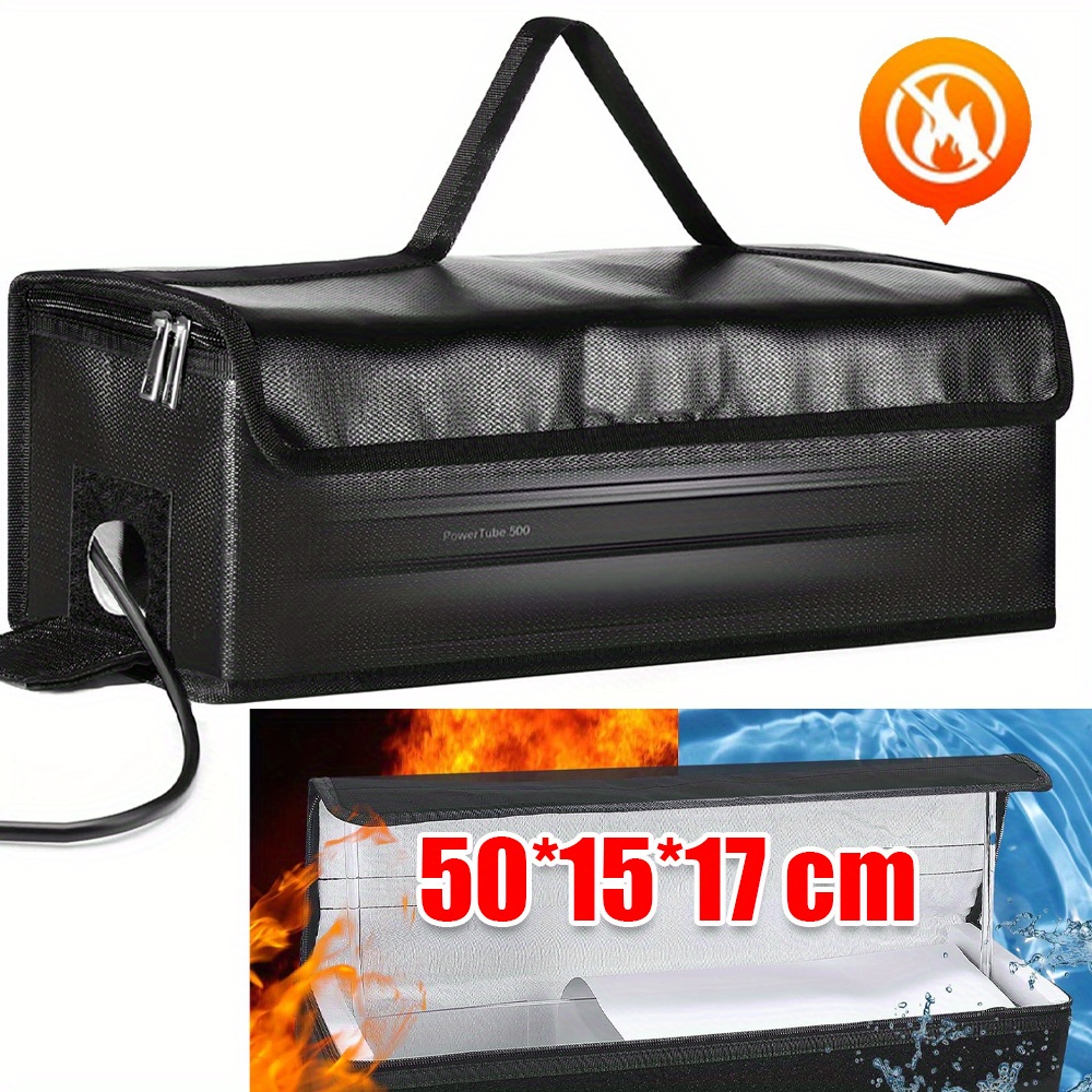 E-shop 1 Stück Feuerfeste Flammenhemmende E-Bike Batterieschutztasche, Batteriepack, für E-Bike Batterie