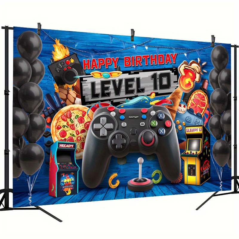 Personalisierbares Geburtstagsbanner Mit Joystick-Design – Für Kinder-Partys